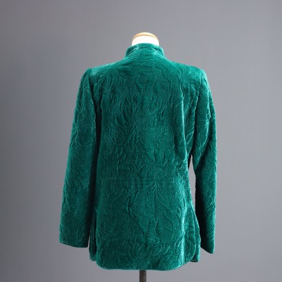 Valentino Vintage Green Velvet Jacket