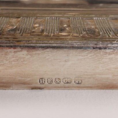 3 Lamps in Silver Metal and Glass, Group of Three Lamps in Silver Metal and Glass