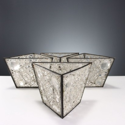 Groupe d'abat-jour en verre de Murano