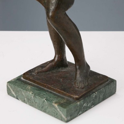 Sculpture en bronze de bergère par Ivo Soli, Ivo Soli, Ivo Soli