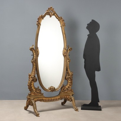 Psyché, Psyché en bois sculpté