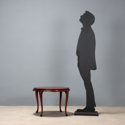 Table basse, table centrale en acajou