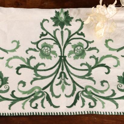 Set de table en lin brodé