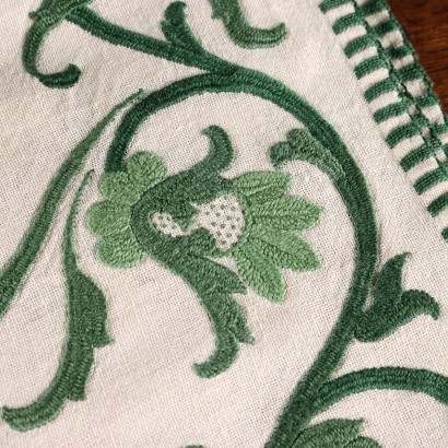 Set de table en lin brodé