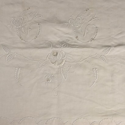 Drap-housse pour lit double avec quatre taies d'oreiller