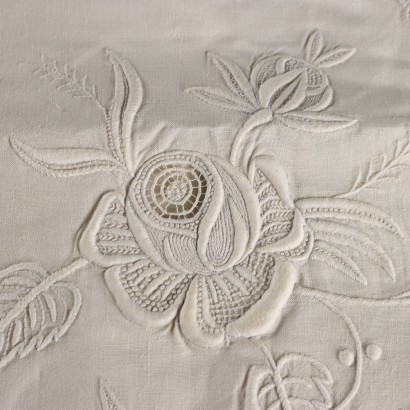 Drap-housse pour lit double avec quatre taies d'oreiller