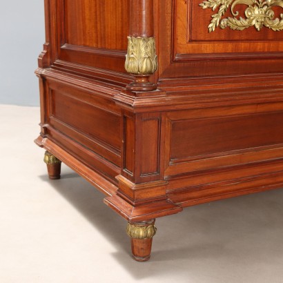 CREDENZA CON SPECCHIO,Credenza in Mogano con Alzata a Specch