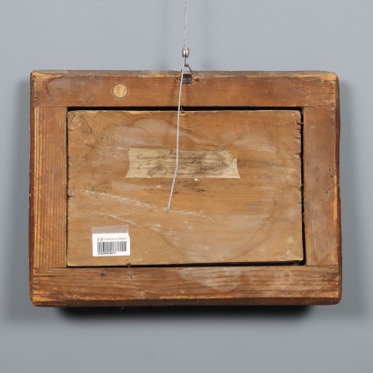 Gemälde einer Szene mit Holzeinlegearbeiten, Kain und Abel