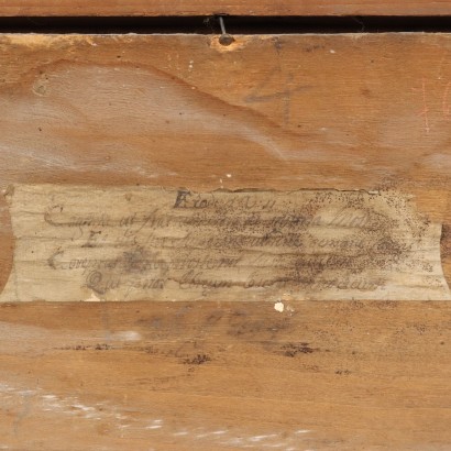 Gemälde einer Szene mit Holzeinlegearbeiten, Kain und Abel