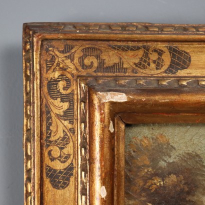 Zwei Landschaftsgemälde mit Figuren, Zwei Landschaftsgemälde mit Figuren