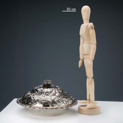 925er Silberschale mit Deckel M