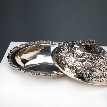 925er Silberschale mit Deckel M