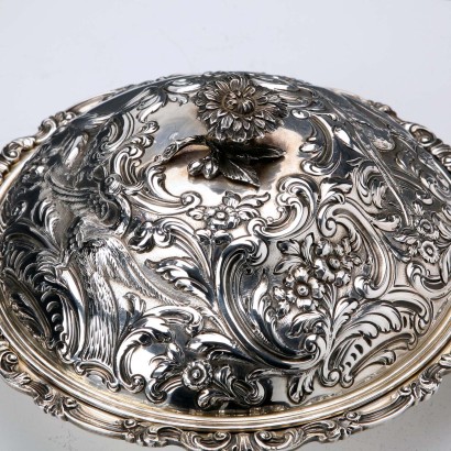 925er Silberschale mit Deckel M