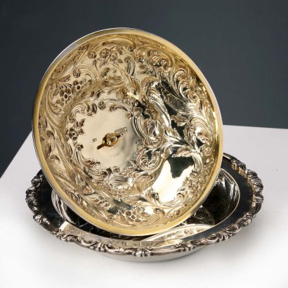 925er Silberschale mit Deckel M