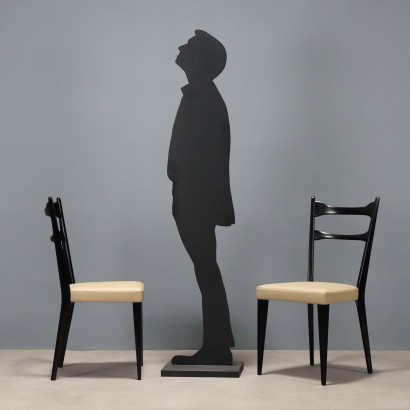 Vier Stühle aus den 60er Jahren