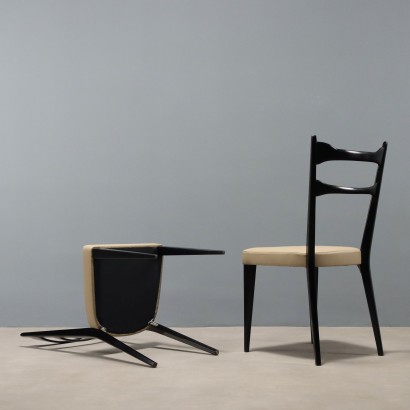 Vier Stühle aus den 60er Jahren