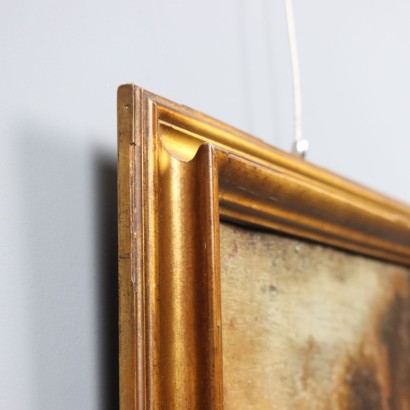 Landschaftsmalerei mit Herden und Schäferin, Landschaft mit Herden und Schäferin