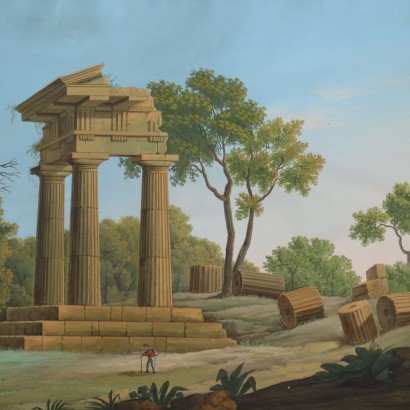 Malerei mit italienischer Landschaft