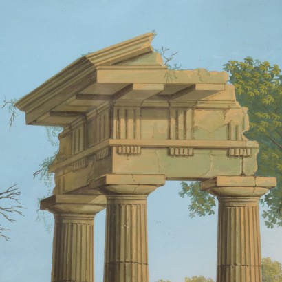 Malerei mit italienischer Landschaft