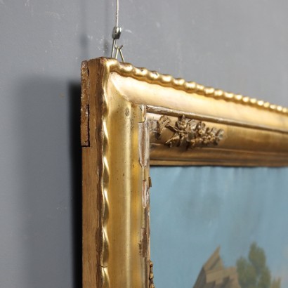 Malerei mit italienischer Landschaft