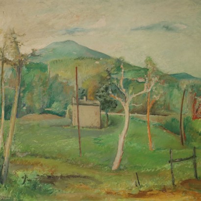 Tableau de Gino Moro, Paysage après la pluie, Gino Moro, Gino Moro, Gino Moro