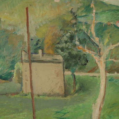 Tableau de Gino Moro, Paysage après la pluie, Gino Moro, Gino Moro, Gino Moro