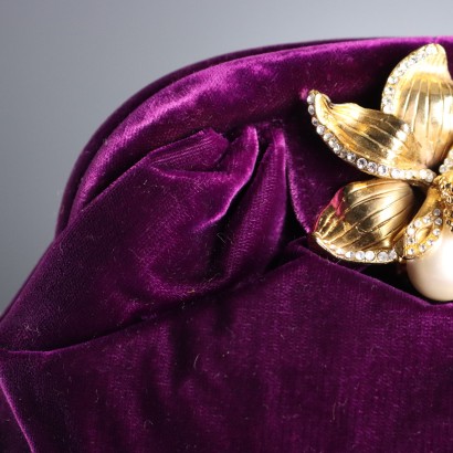 Vintage Clutch mit Schmuckbrosche