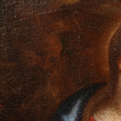 Gemälde der Heiligen Familie und der Engel