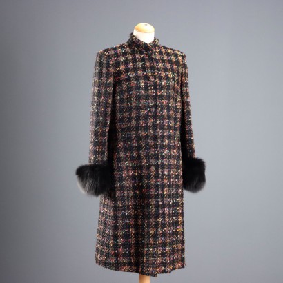 Manteau bouclé vintage Gianni Tolentino