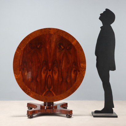 Mesa, mesa de vela de caoba