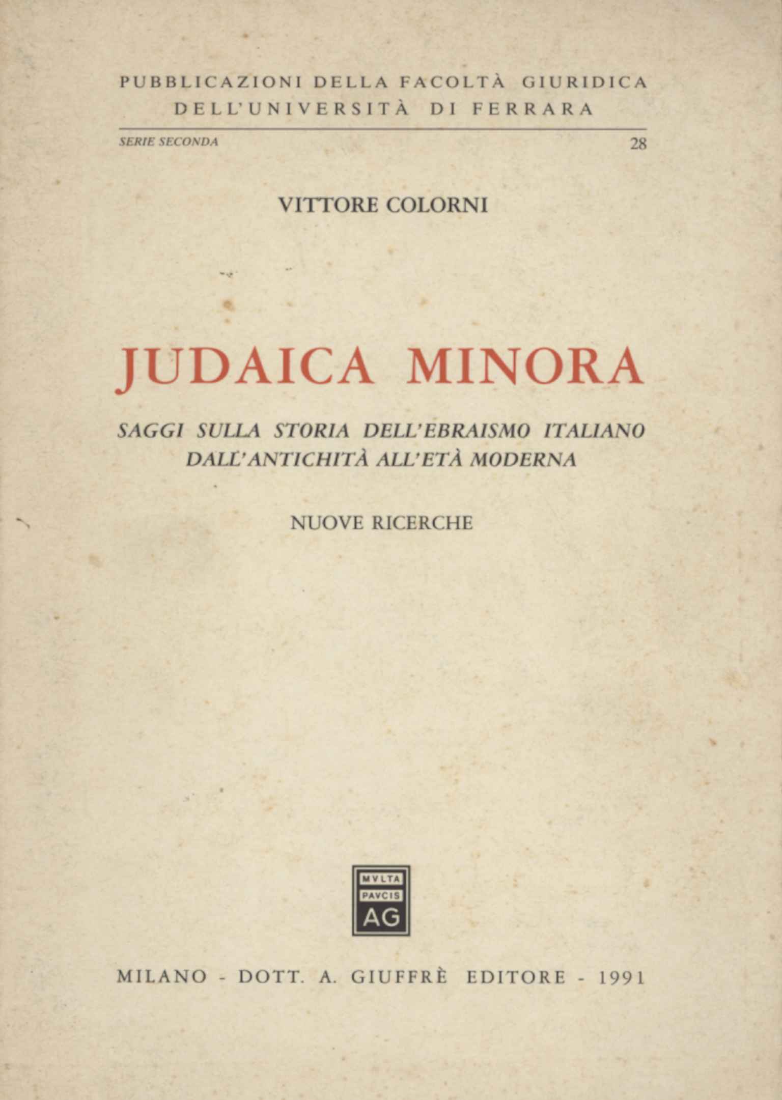 Judaica Minora