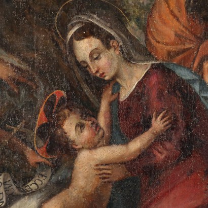 Painting of the Holy Family with Saints