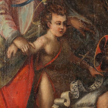 Painting of the Holy Family with Saints