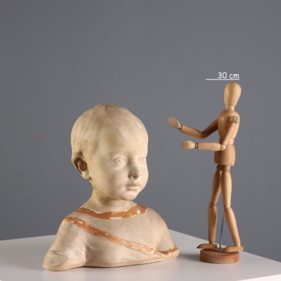 Mezzobusto di Fanciullo in Ceramica