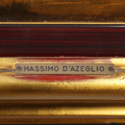 Peinture de paysage avec personnages