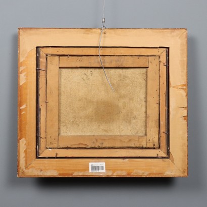 Peinture de paysage avec personnages