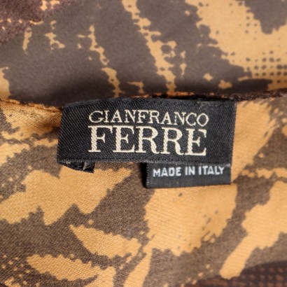 Écharpe en soie vintage Ferré