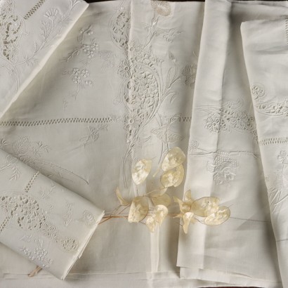 Drap double avec deux taies d'oreiller