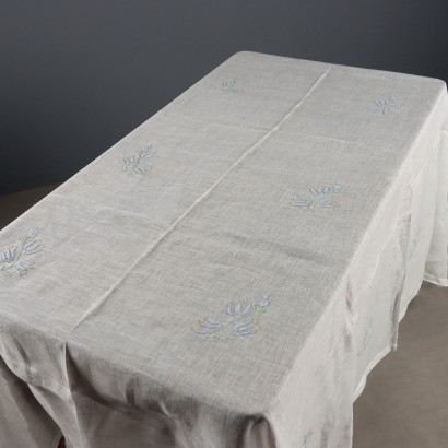 Nappe en lin avec 12 serviettes