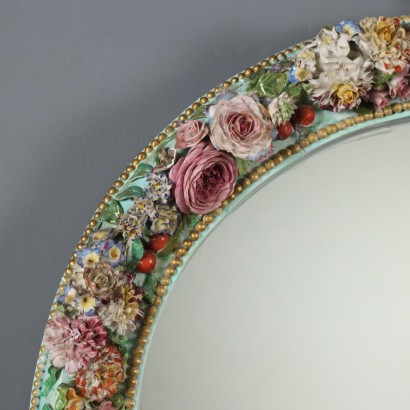 Miroir, Miroir avec cadre en céramique