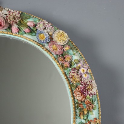 Miroir, Miroir avec cadre en céramique