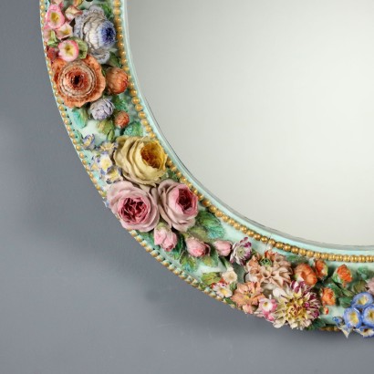 Miroir, Miroir avec cadre en céramique