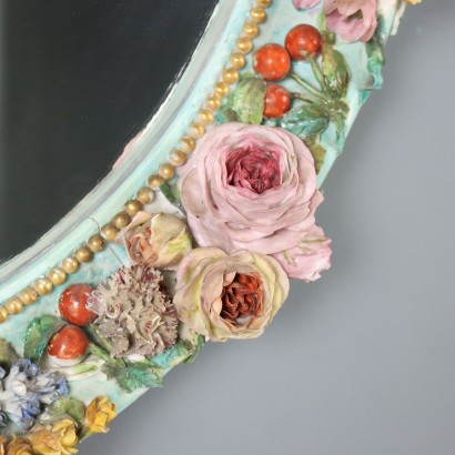 Miroir, Miroir avec cadre en céramique