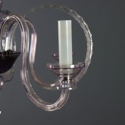 Lustre, lustre vénitien en verre soufflé