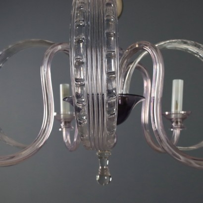 Lustre, lustre vénitien en verre soufflé