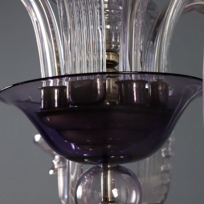 Lustre, lustre vénitien en verre soufflé