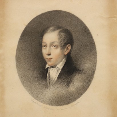 Coppia di Ritratti di Cesare Ferreri,Cesare Ferreri,Cesare Ferreri,Cesare Ferreri