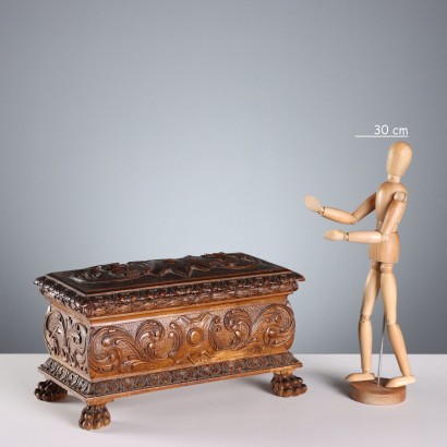 Neo-Renaissance Walnut Casket