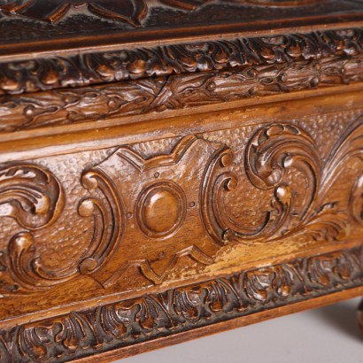 Neo-Renaissance Walnut Casket