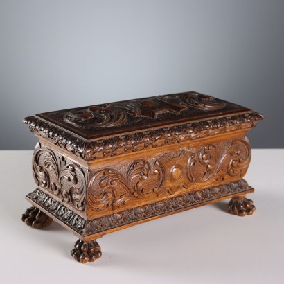 Neo-Renaissance Walnut Casket